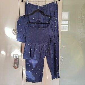Hill House The Jewel Jammie Medium Navy